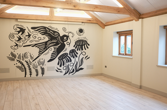 Embracing Nature Through Art: Painting a Mural in a Dorset Farmhouse