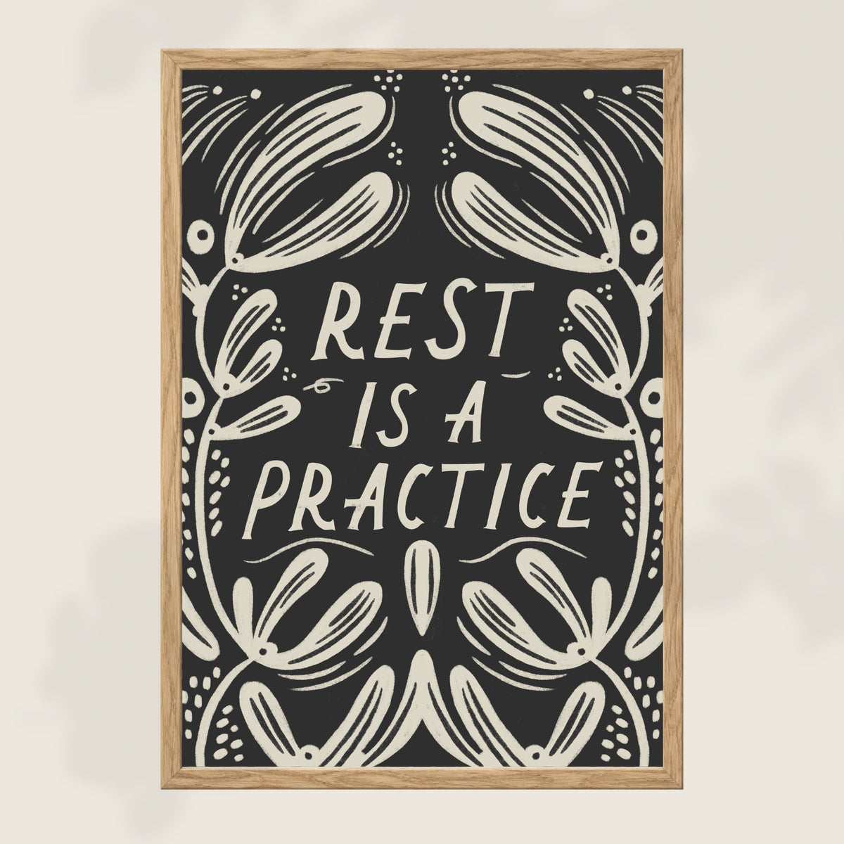 'Rest' Mantra Art Print