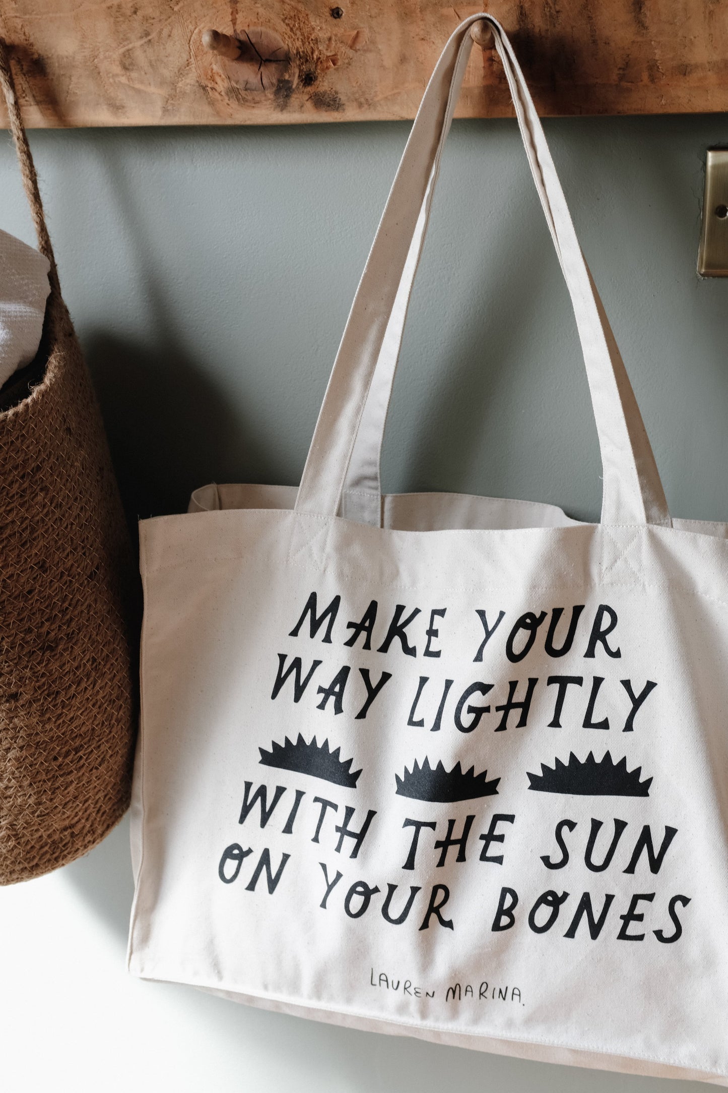 ‘Sun on Your Bones’ Canvas Shopper Bag