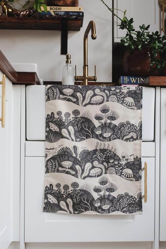 'Meadow' Botanical Pattern Tea Towel