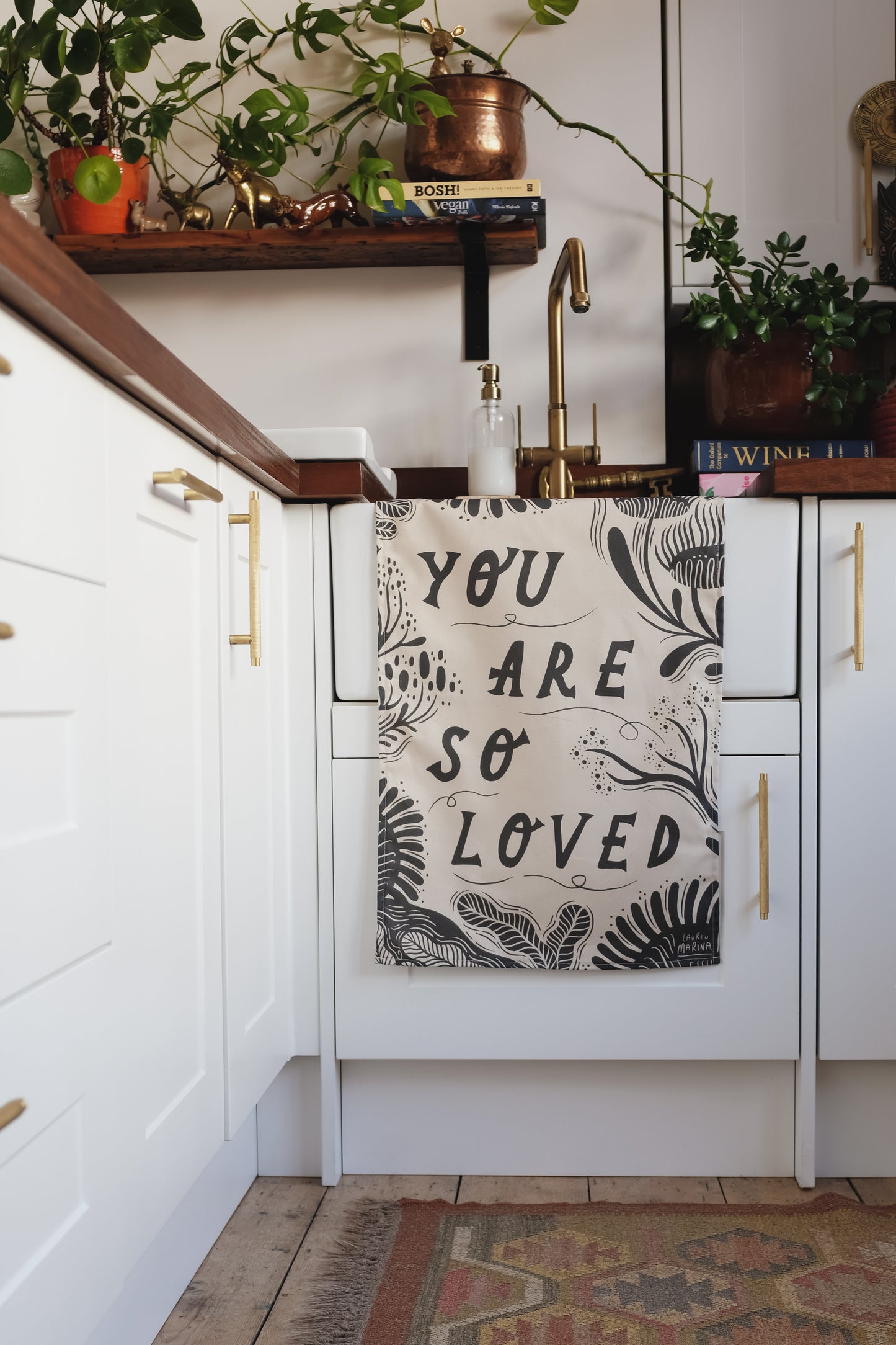 'You Are So Loved' Tea Towel