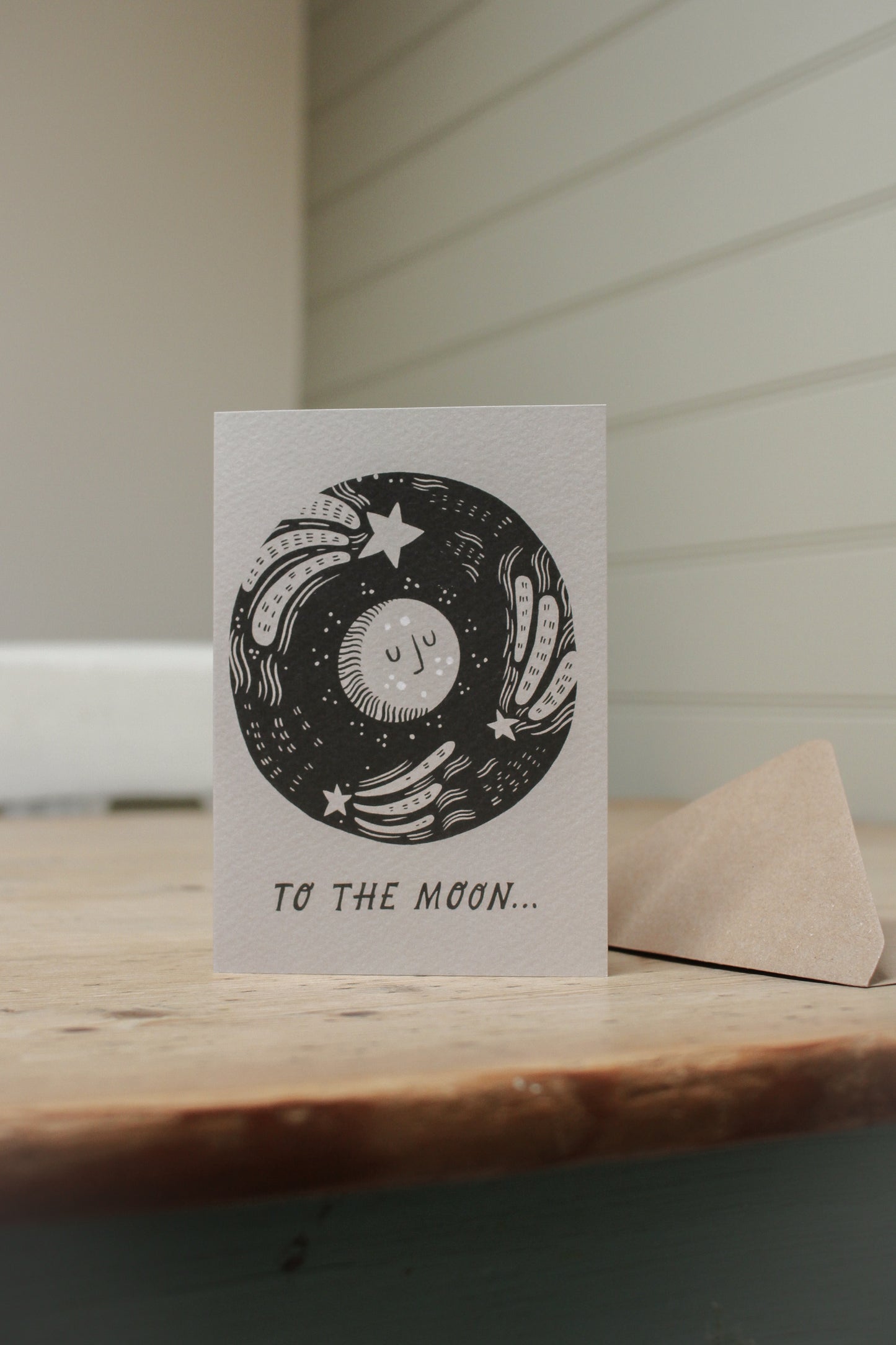 'To The Moon' Love Card