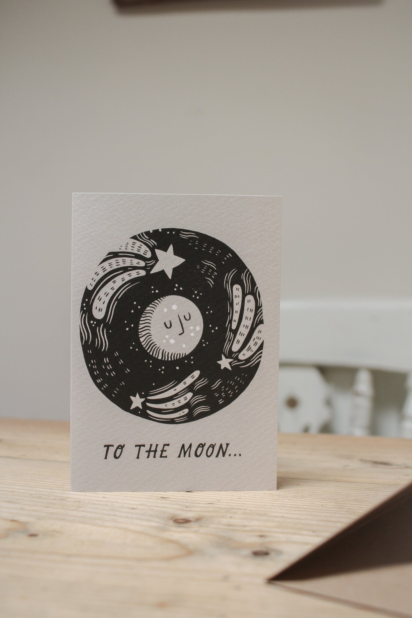 'To The Moon' Love Card