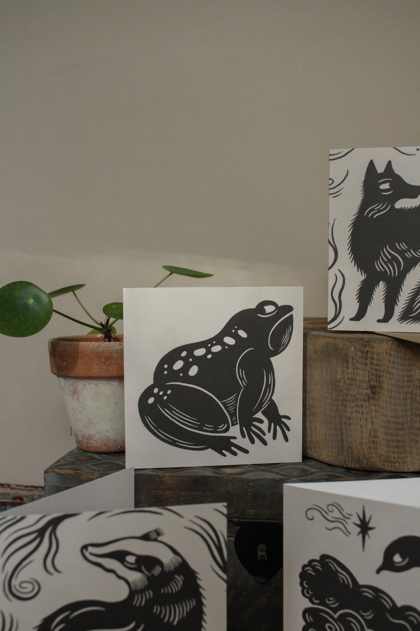 'The Grumpy Frog' Animal Card