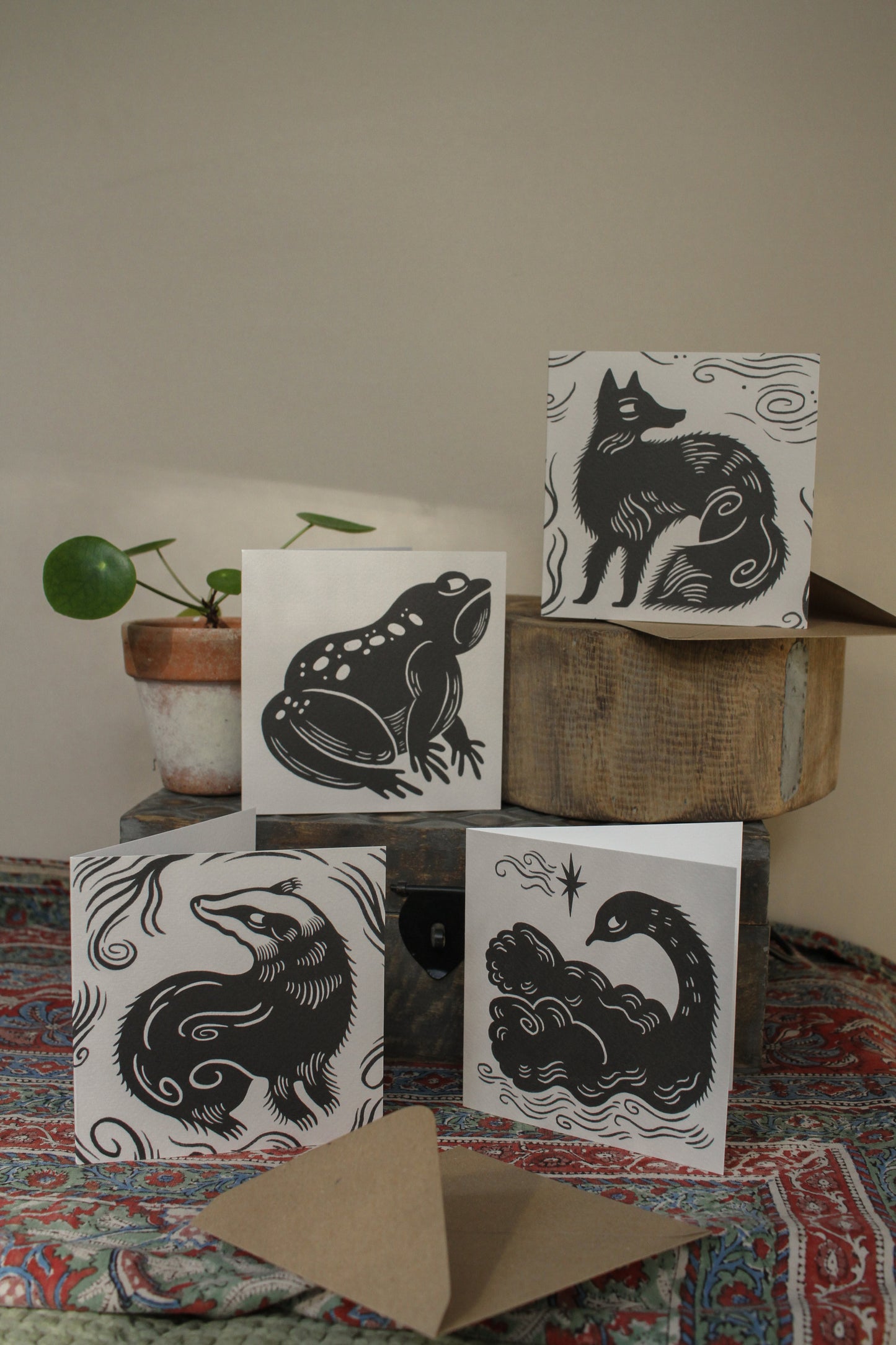 'The Badger' Animal Card
