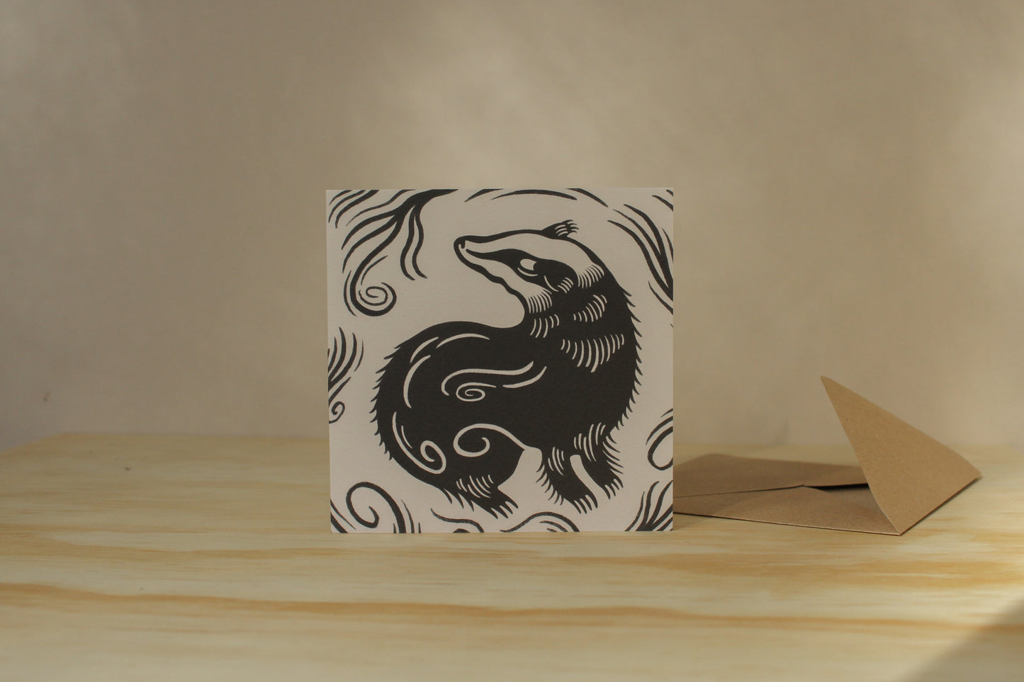 'The Badger' Animal Card