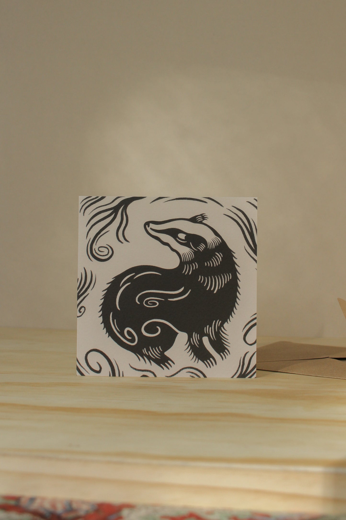 'The Badger' Animal Card