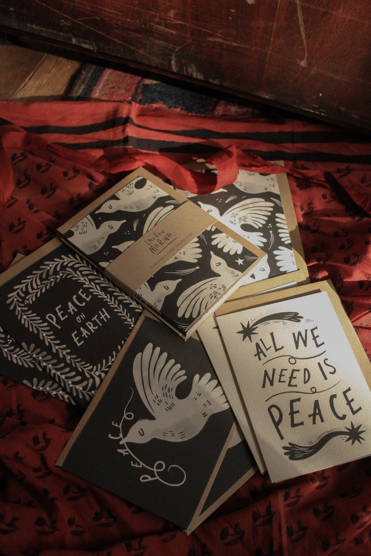 Peace Christmas Card Pack (8 Cards)