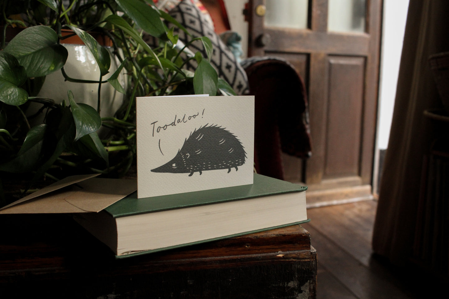 'Toodaloo!' Hedgehog Leaving Card