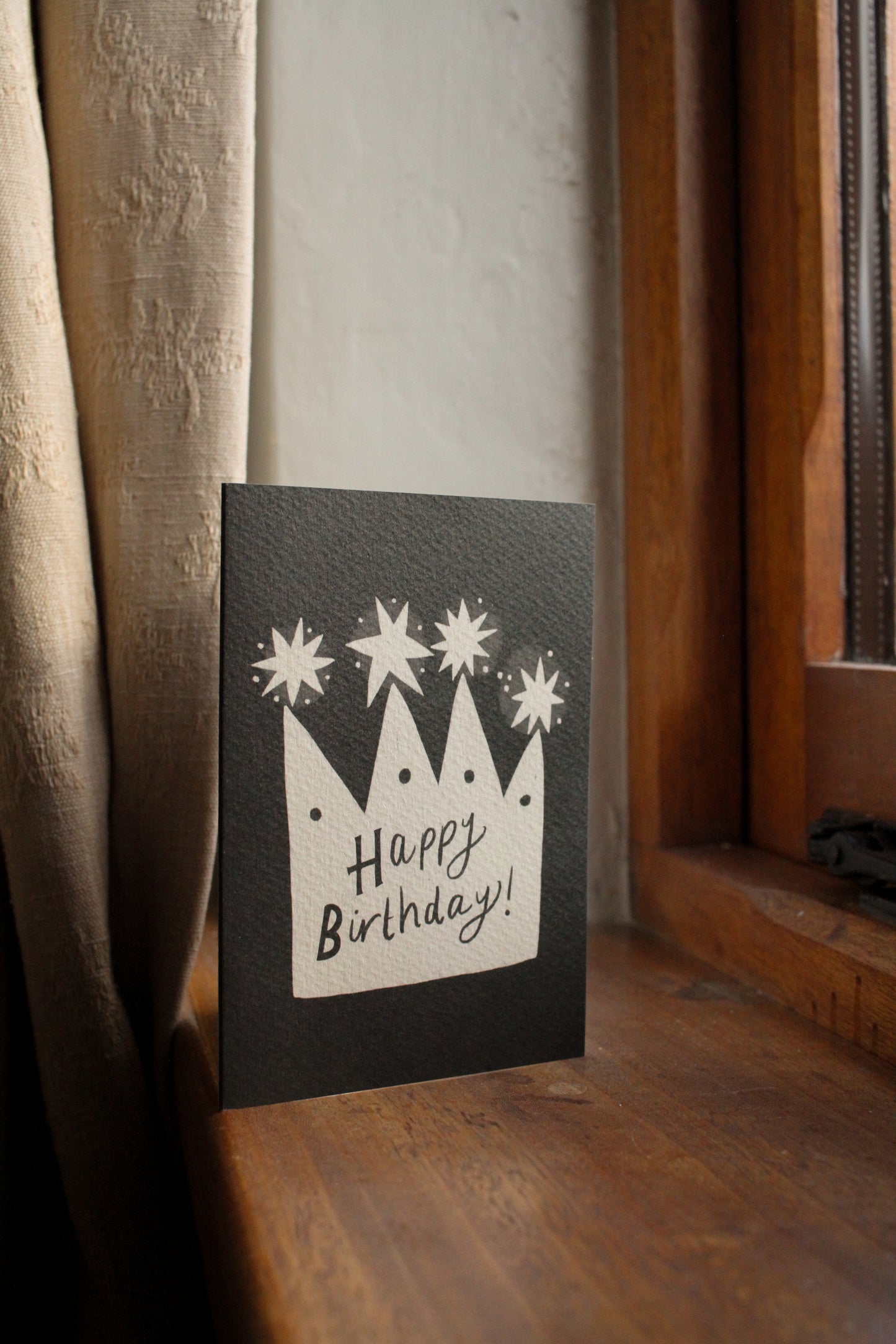 'Happy Birthday Crown' Birthday Card