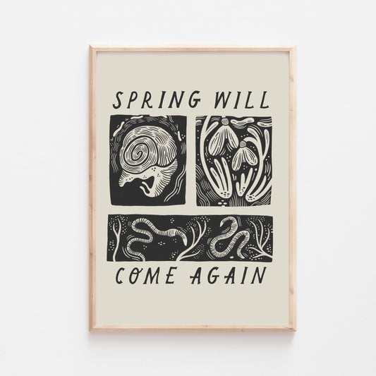 'Spring Will Come Again' Seasons Art Print
