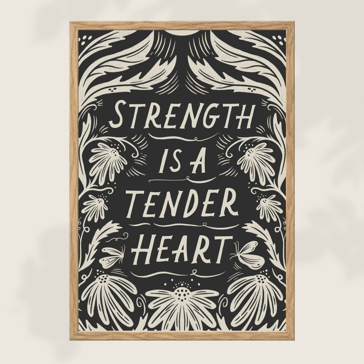 'Strength' Mantra Art Print