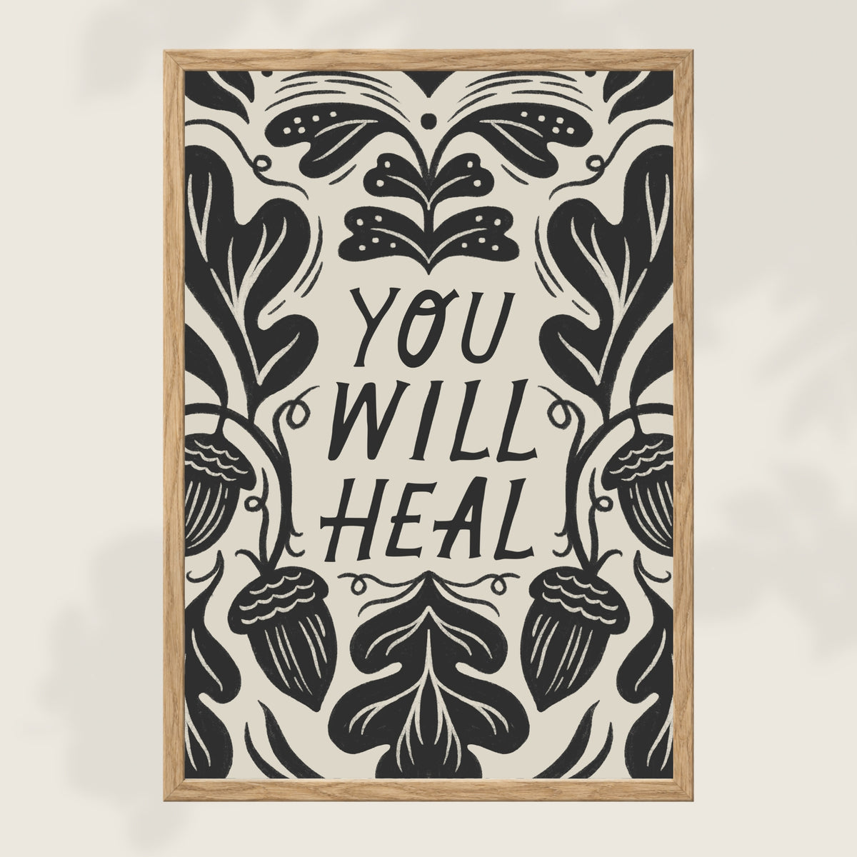 'Heal' Mantra Art Print