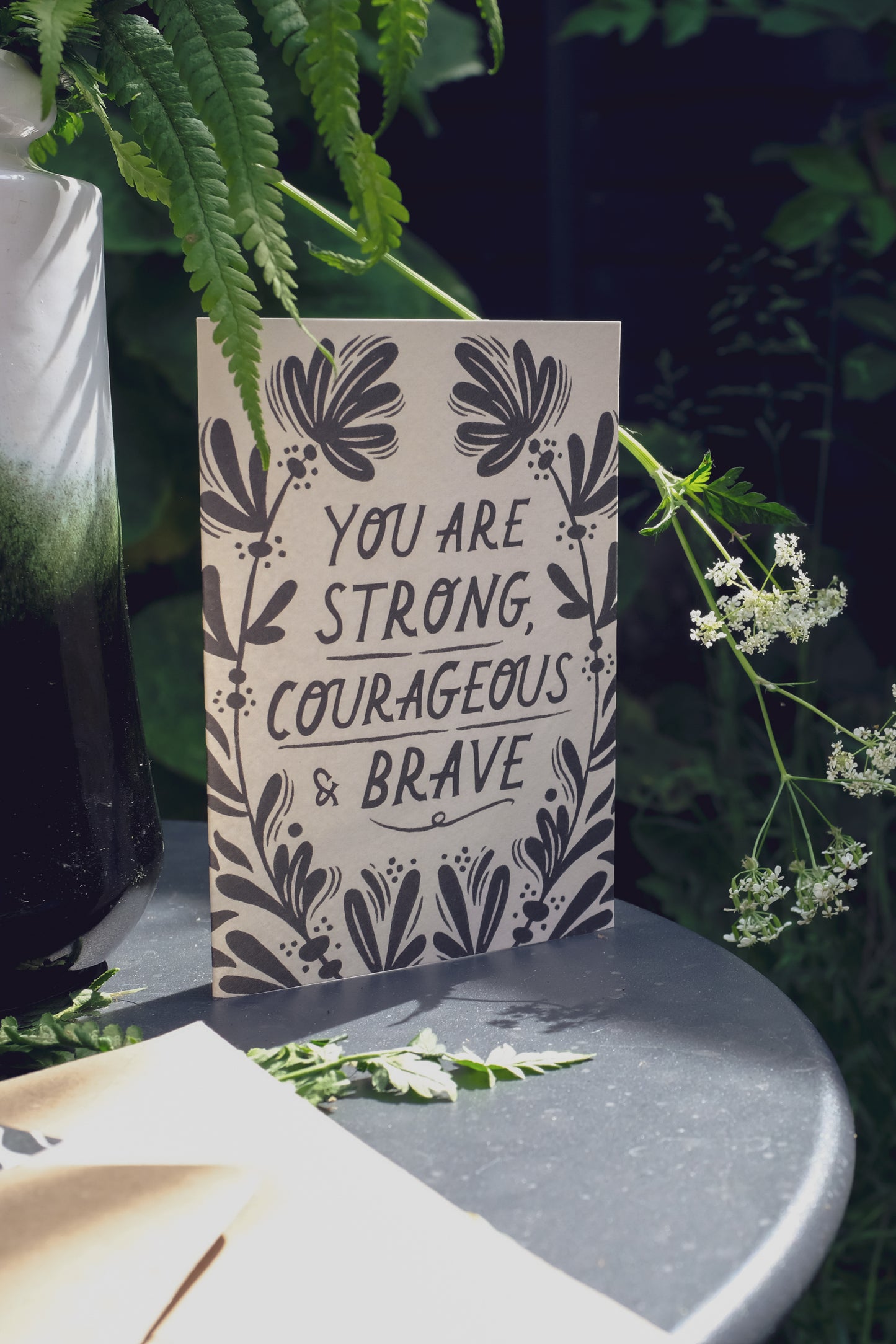 'Strong, Courageous & Brave' Friendship Card