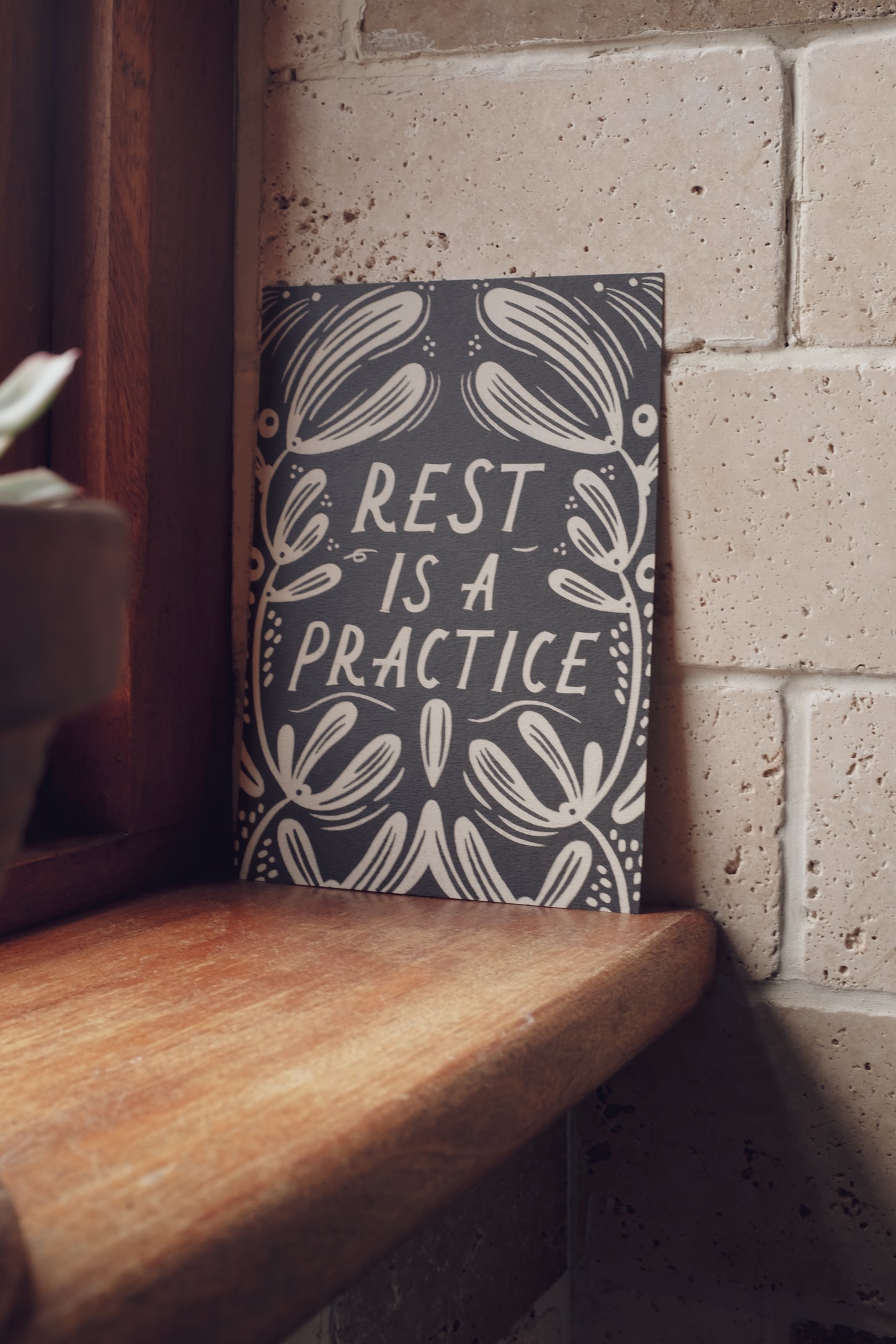 'Rest' Mantra Art Print