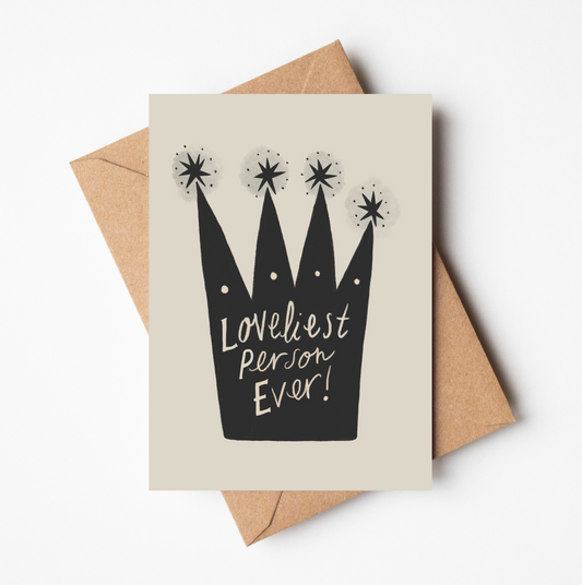 'Loveliest Person Ever!' Thank You Card