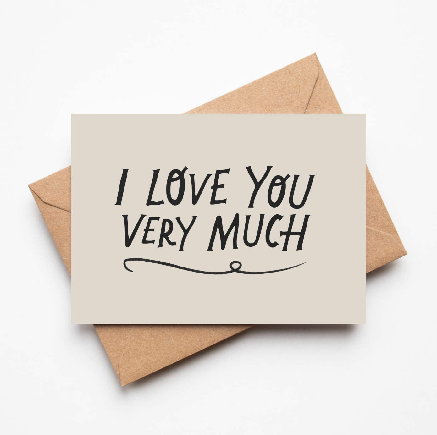'I Love You Very Much' Romantic Card