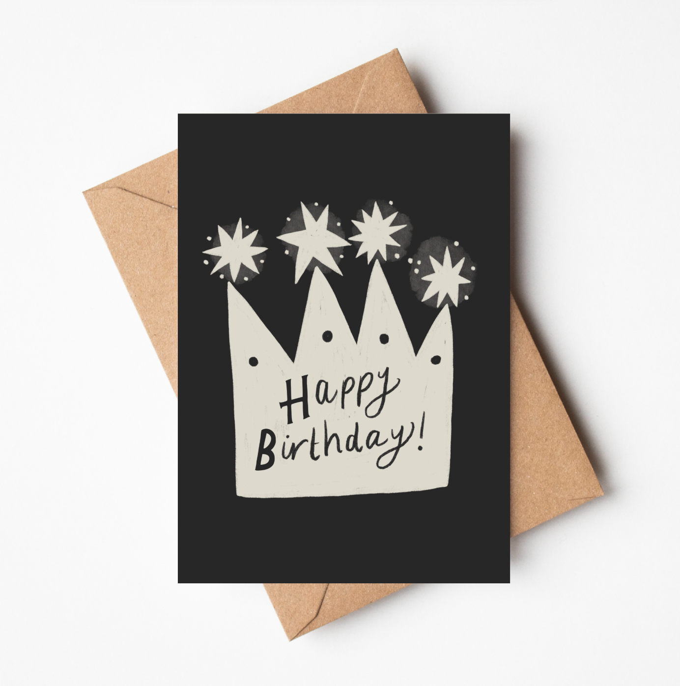 'Happy Birthday Crown' Birthday Card