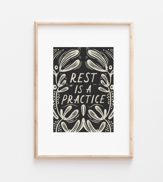 'Rest' Mantra Art Print