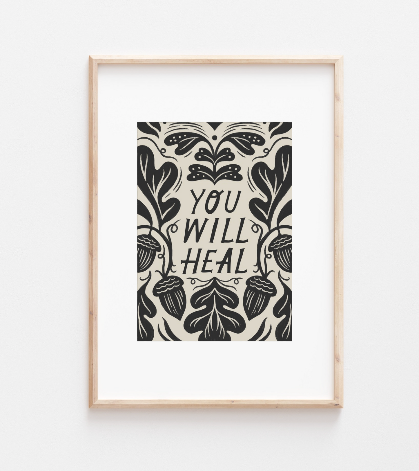 'Heal' Mantra Art Print