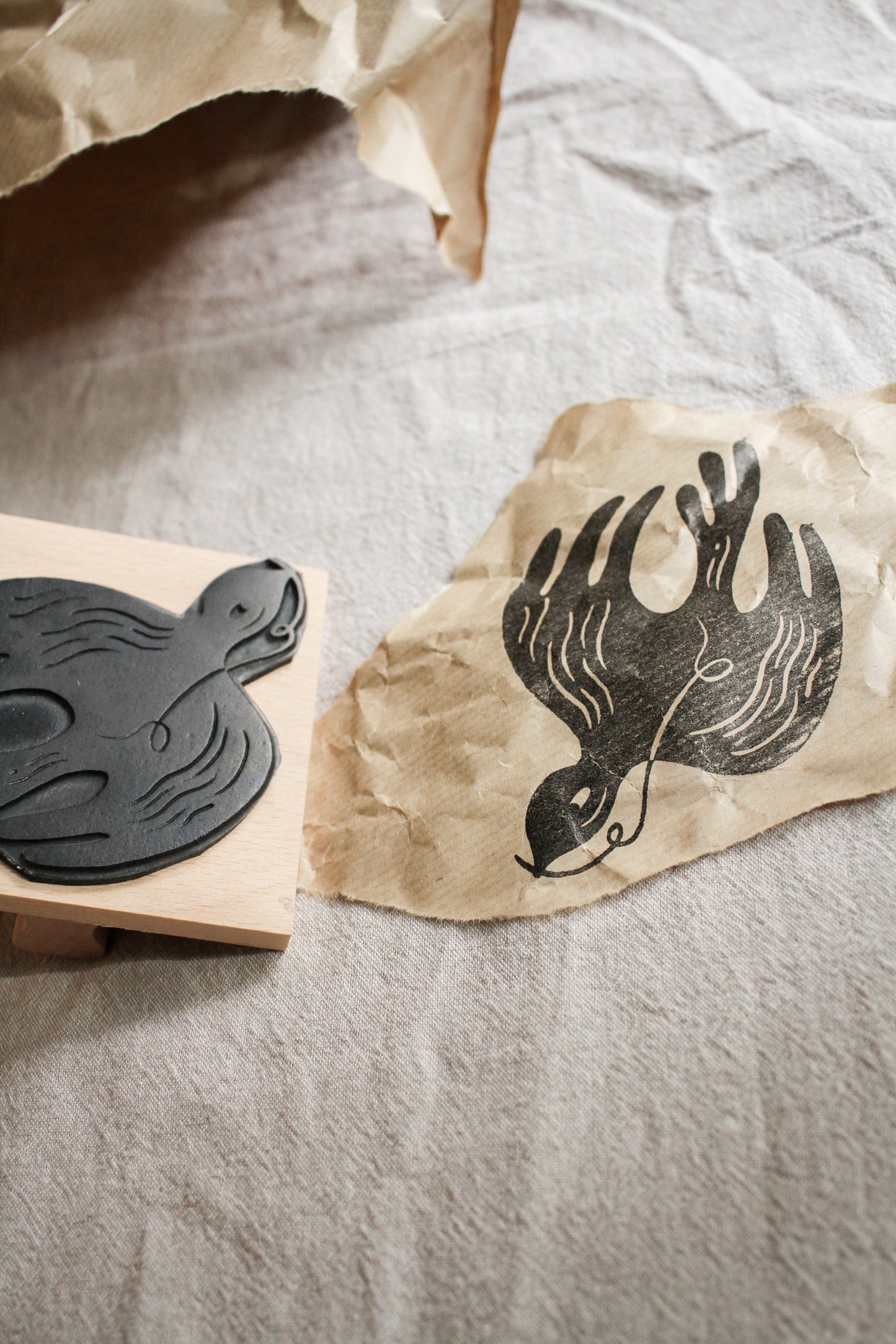 'Swooping Bird' Craft Stamp