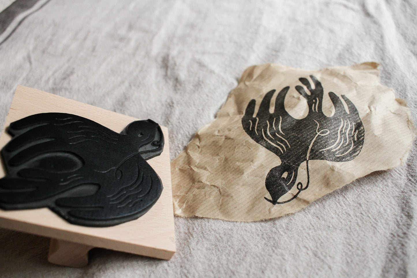 'Swooping Bird' Craft Stamp