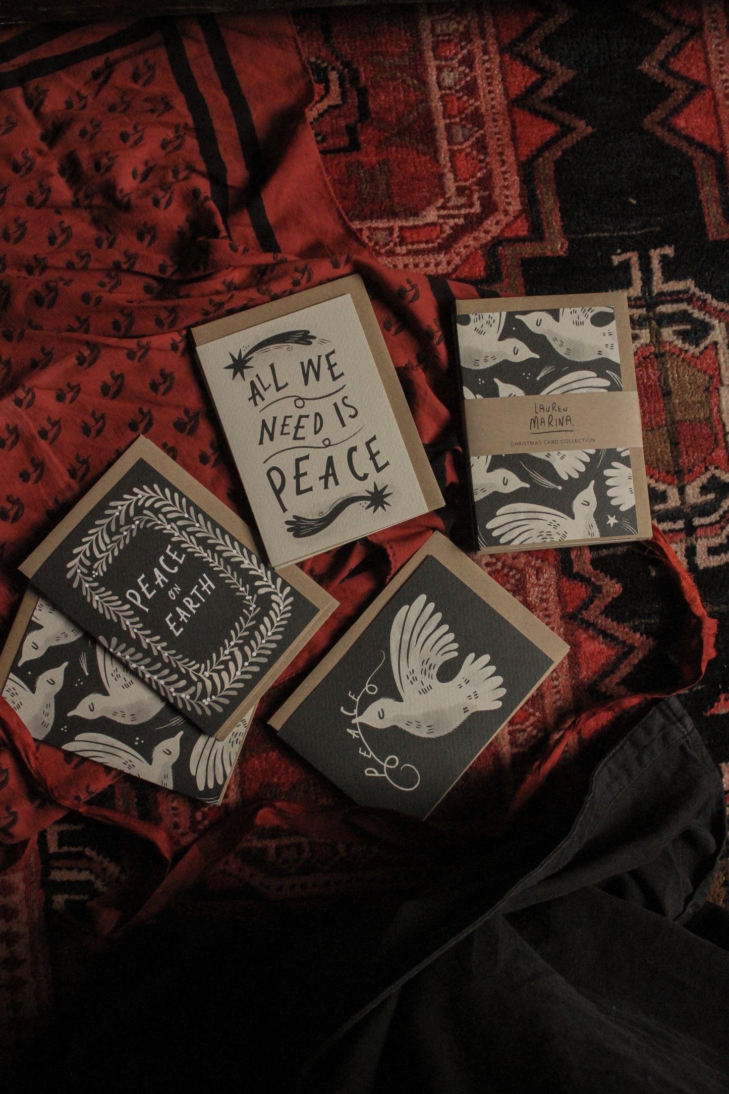 Peace Christmas Card Pack (8 Cards)