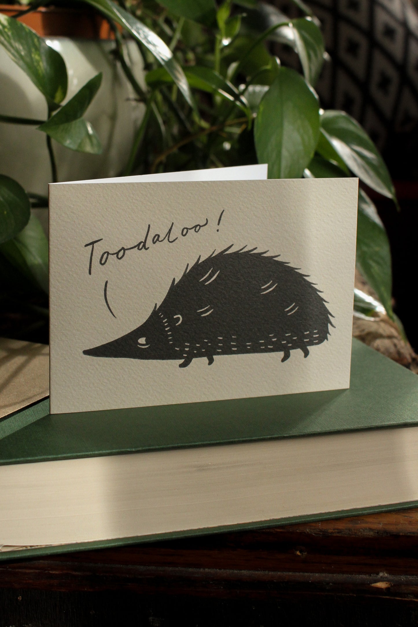 'Toodaloo!' Hedgehog Leaving Card
